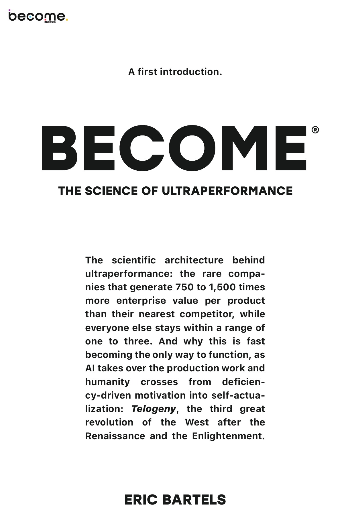 BECOME® — The Science of Ultraperformance