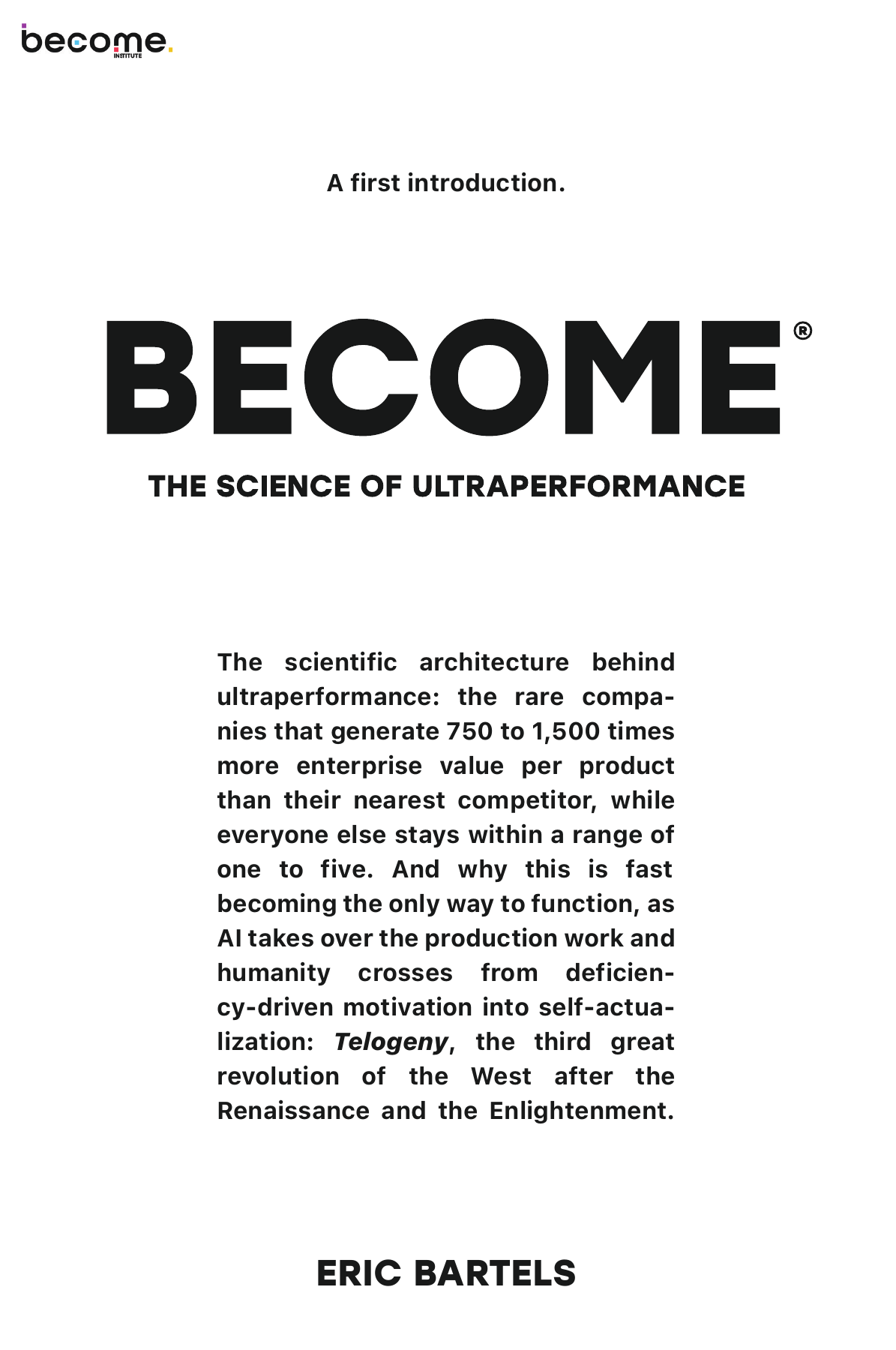 Cover of BECOME® — The Science of Ultraperformance