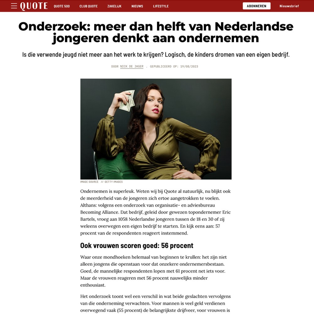 QUOTE coverage of BECOME®